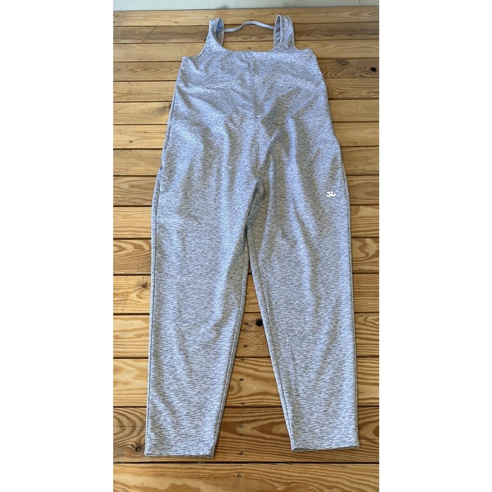 Jo Jax Tie Stretchy Athletic Jumpsuit Size Small Women’s Gray